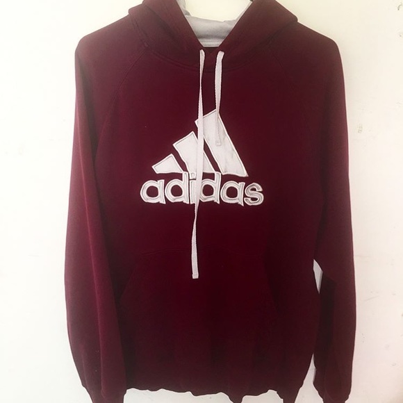 maroon adidas jumper